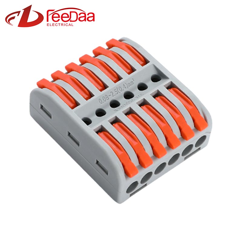 Konektor Kabel Kawat Cepat 6 dalam 6 Out UTJ13-266
